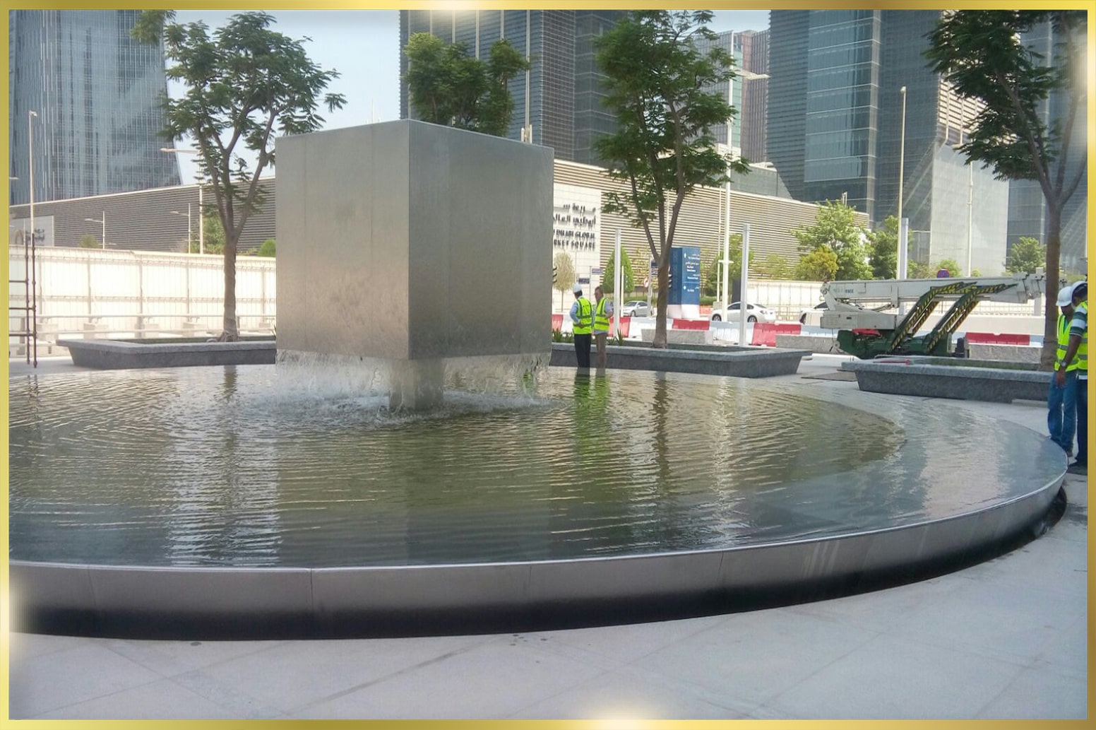 Stainless Steel Water Feature in UAE